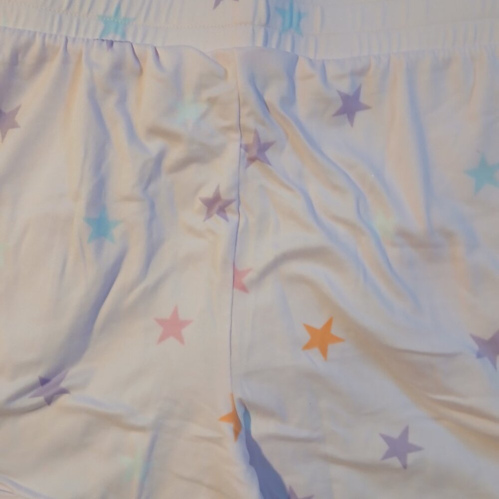 Roudelain Women's Star Printed Sleep Shorts SZ L NWT Pink - Picture 5 of 7
